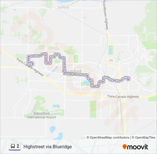 2 Bus Line Map