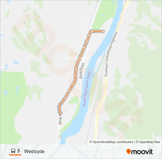 3 Bus Line Map
