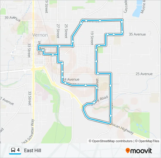 4 Bus Line Map