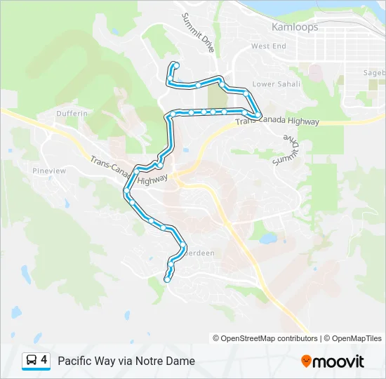 4 Bus Line Map