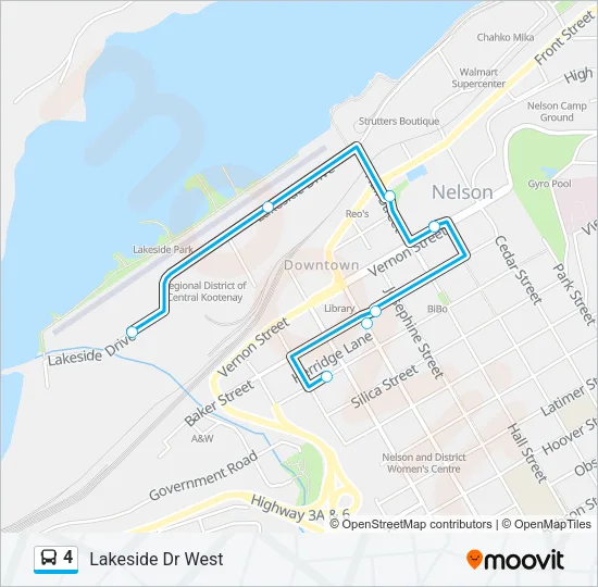 4 Bus Line Map