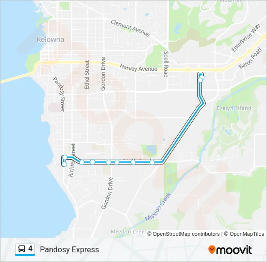4 Bus Line Map