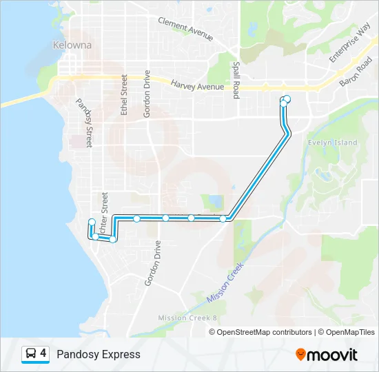 4 Bus Line Map