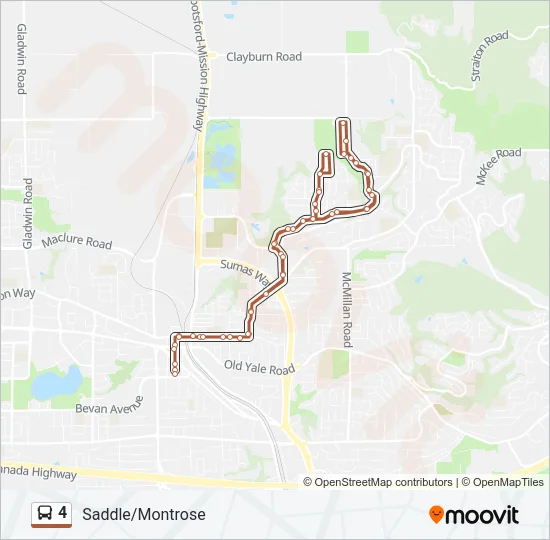 4 Bus Line Map