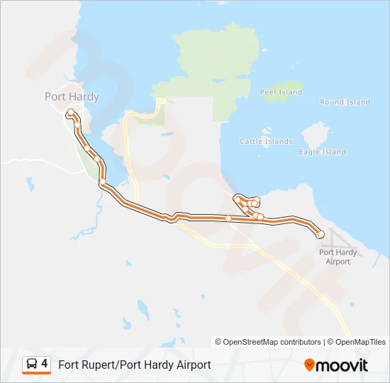 4 Bus Line Map