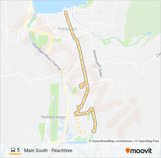 5 Bus Line Map