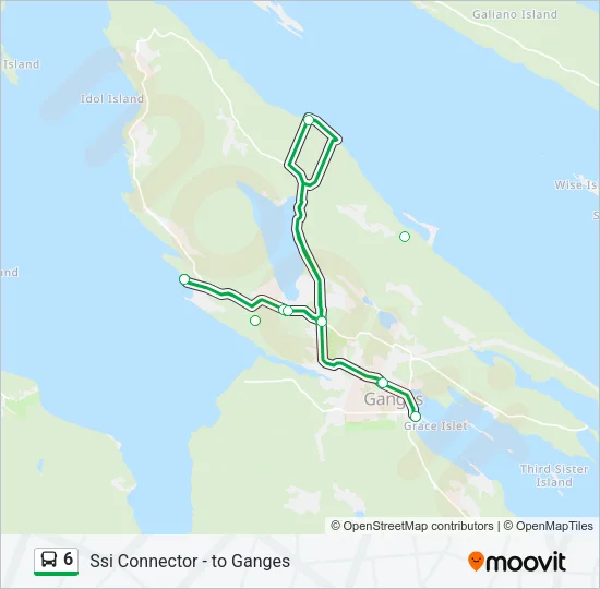 6 Bus Line Map