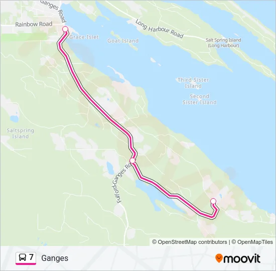7 Bus Line Map