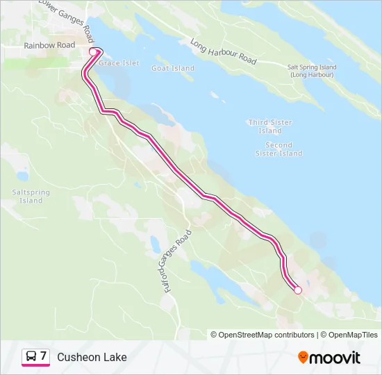7 Bus Line Map