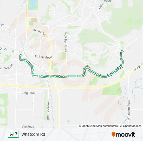 7 Bus Line Map