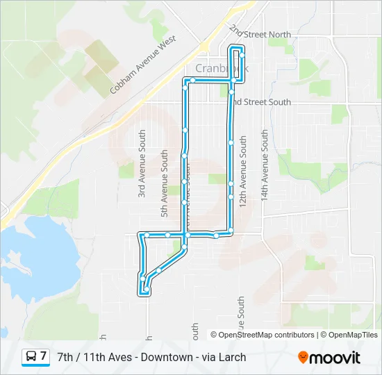 7 Bus Line Map