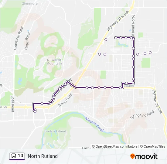 10 Bus Line Map