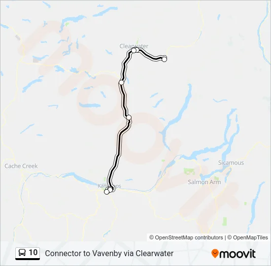 10 Bus Line Map