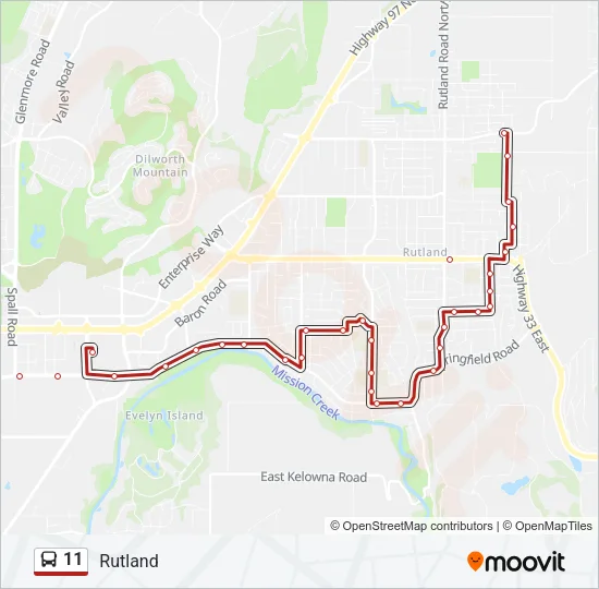 11 Bus Line Map