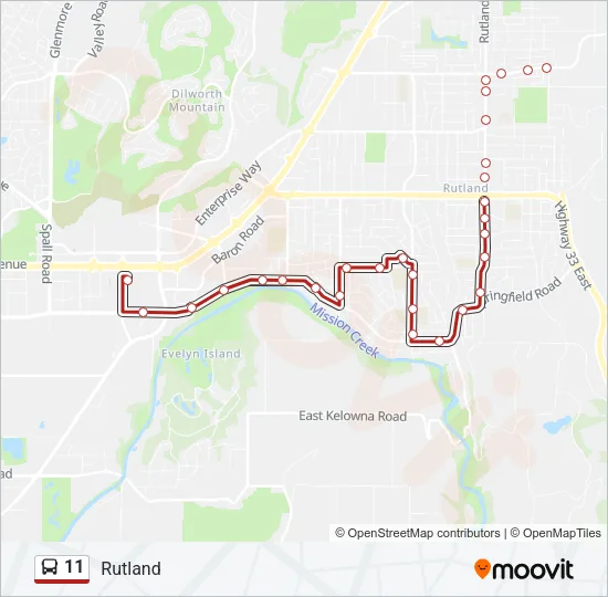 11 Bus Line Map