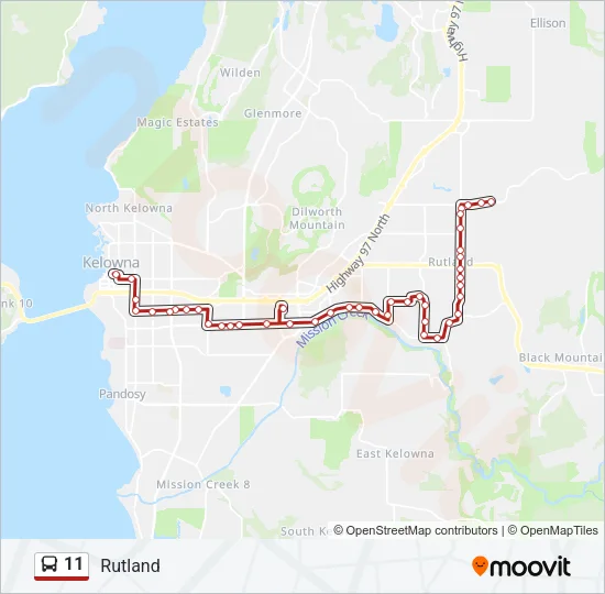 11 Bus Line Map