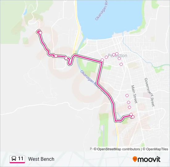 11 Bus Line Map