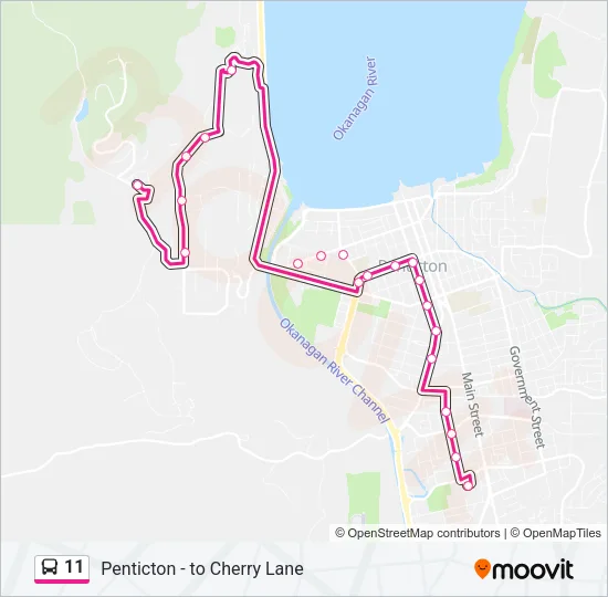 11 Bus Line Map