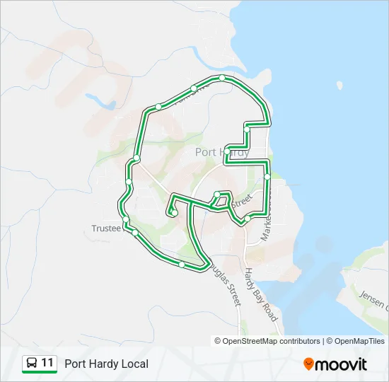 11 Bus Line Map