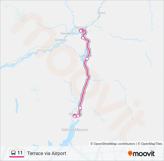 11 Bus Line Map