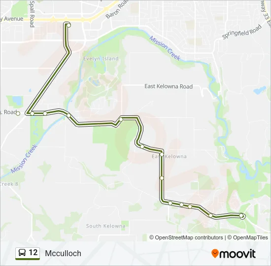 12 Bus Line Map