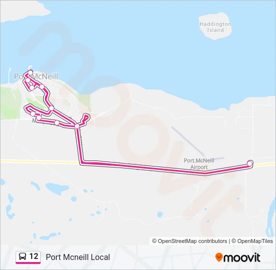 12 Bus Line Map