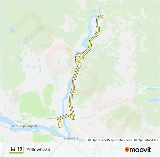 13 Bus Line Map