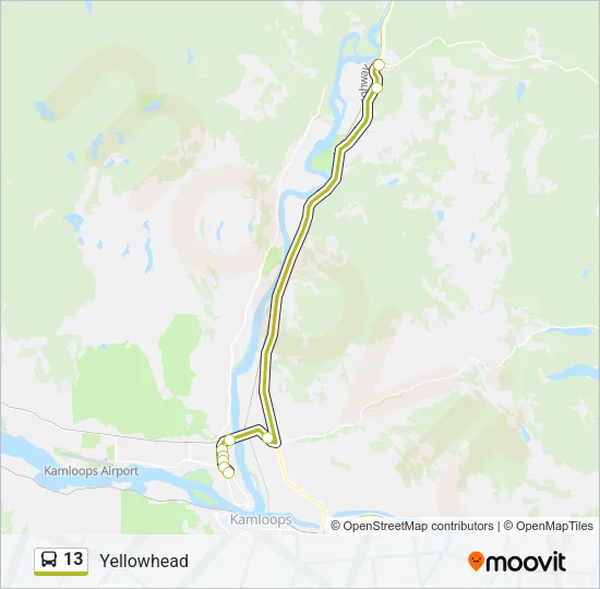 13 Bus Line Map