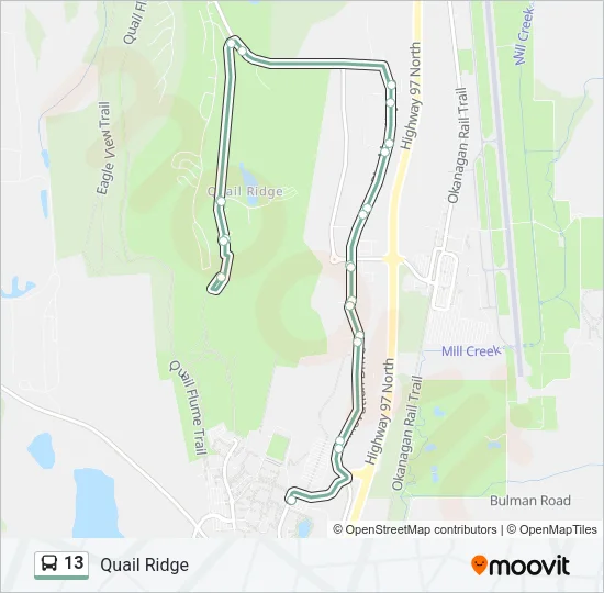 13 Bus Line Map