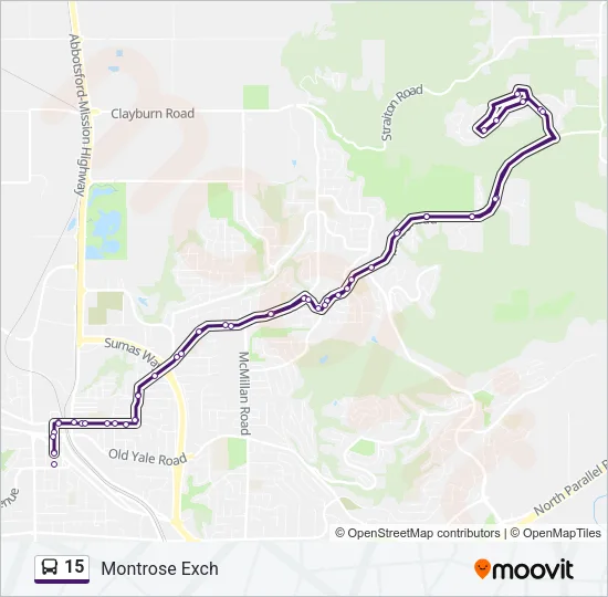 15 Bus Line Map
