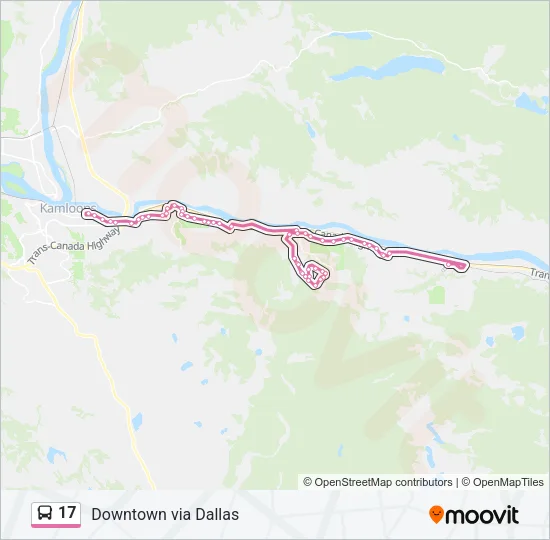 17 Bus Line Map