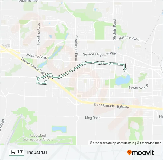 17 Bus Line Map