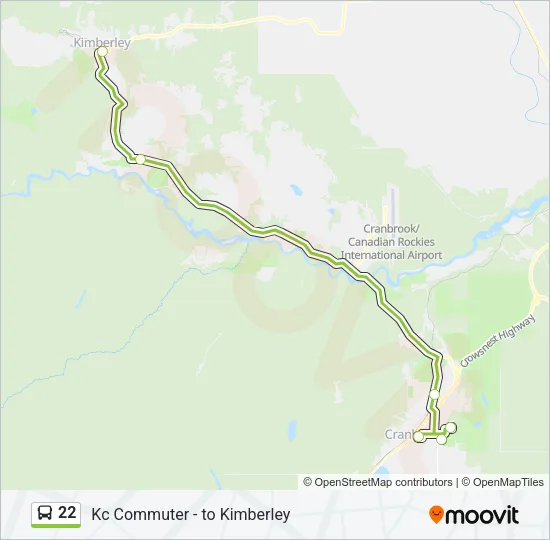 22 Bus Line Map