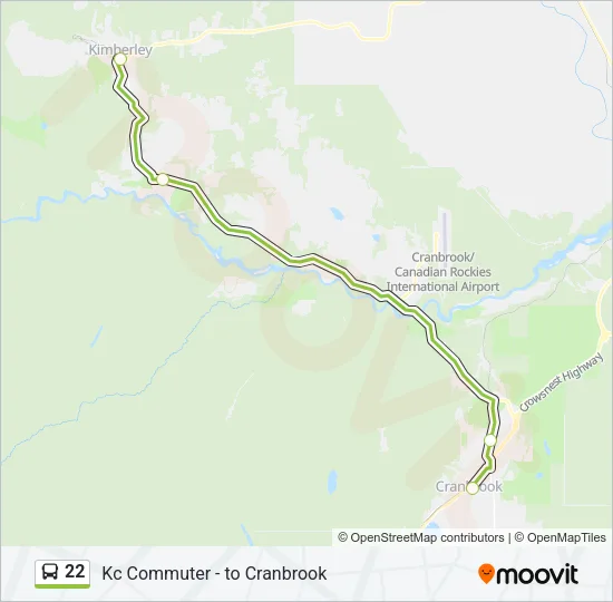 22 Bus Line Map