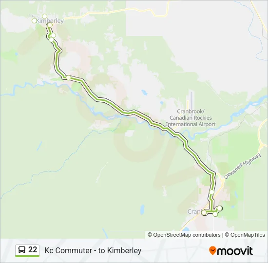 22 Bus Line Map