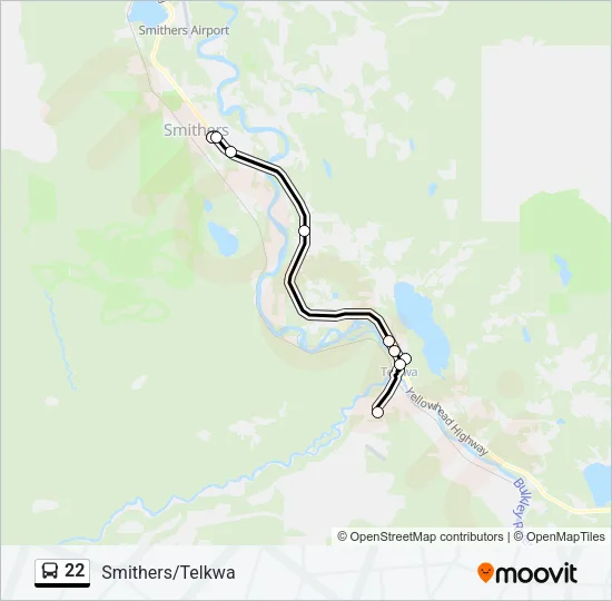 22 Bus Line Map