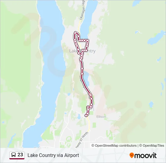 23 Bus Line Map