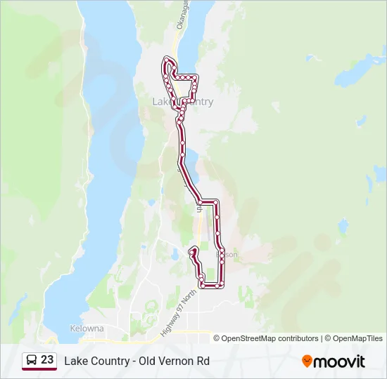 23 Bus Line Map