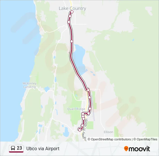 23 Bus Line Map