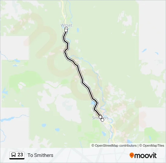 23 Bus Line Map