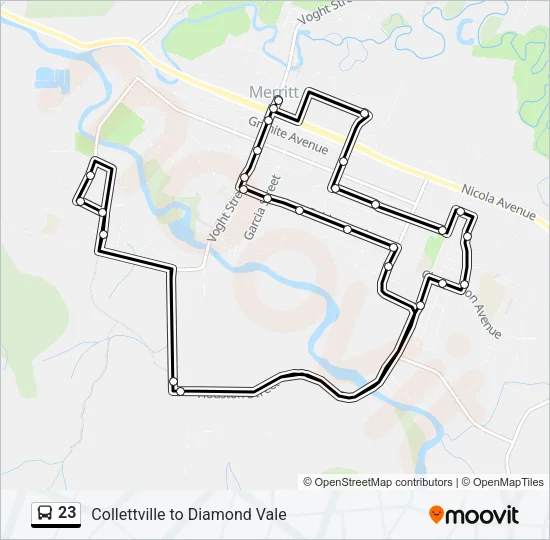 23 Bus Line Map
