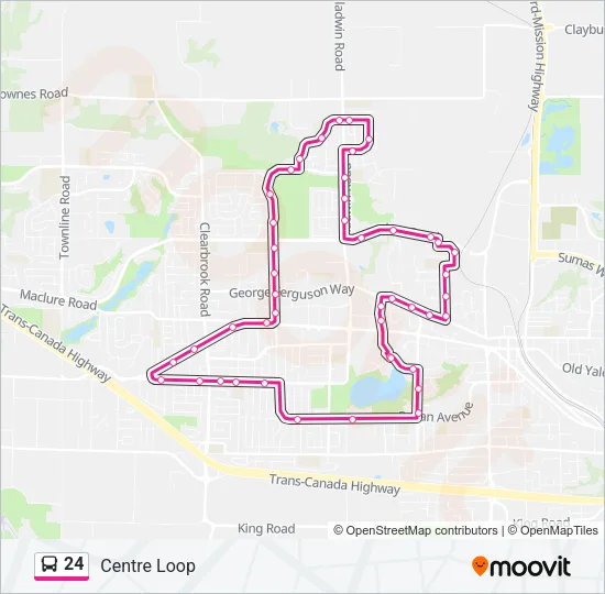 24 Bus Line Map