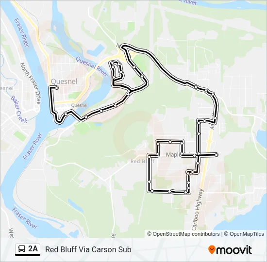 2A Bus Line Map