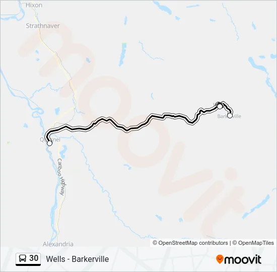 30 Bus Line Map