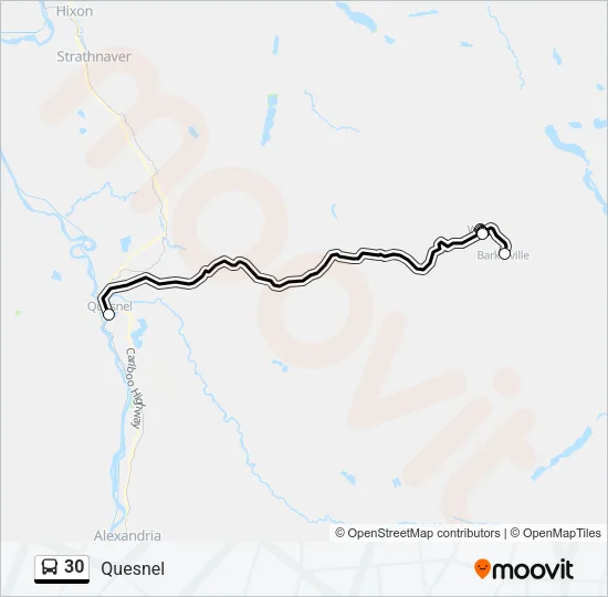 30 Bus Line Map