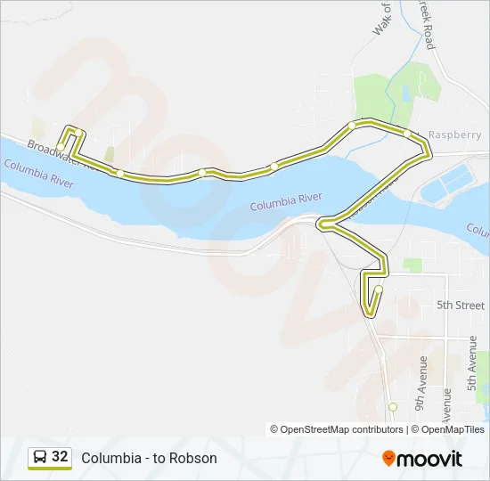 32 Bus Line Map