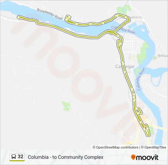 32 Bus Line Map