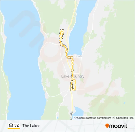 32 Bus Line Map