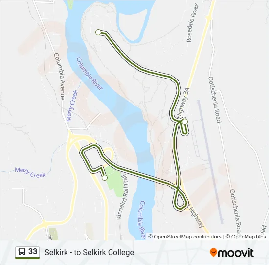 33 Bus Line Map