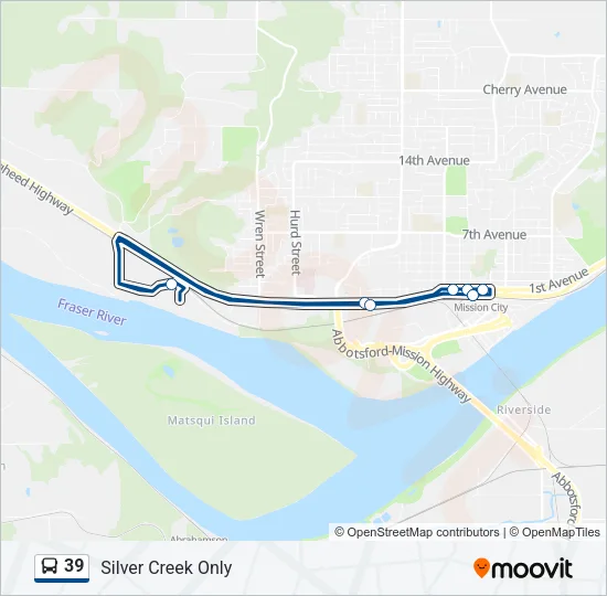 39 Bus Line Map
